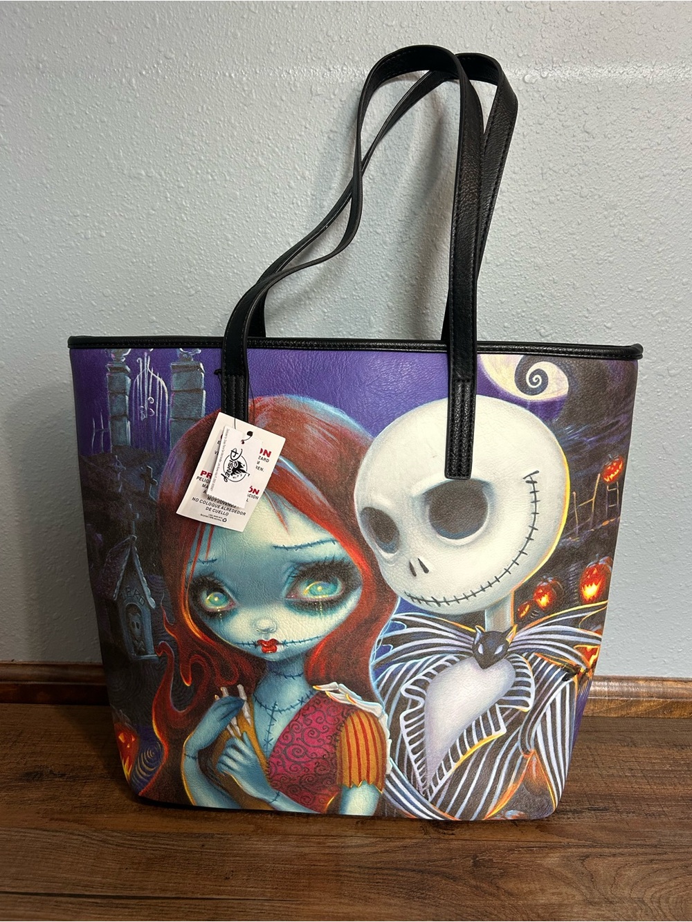 NEW Disney Jack and Sally nightmare before Christmas Loungefly tote